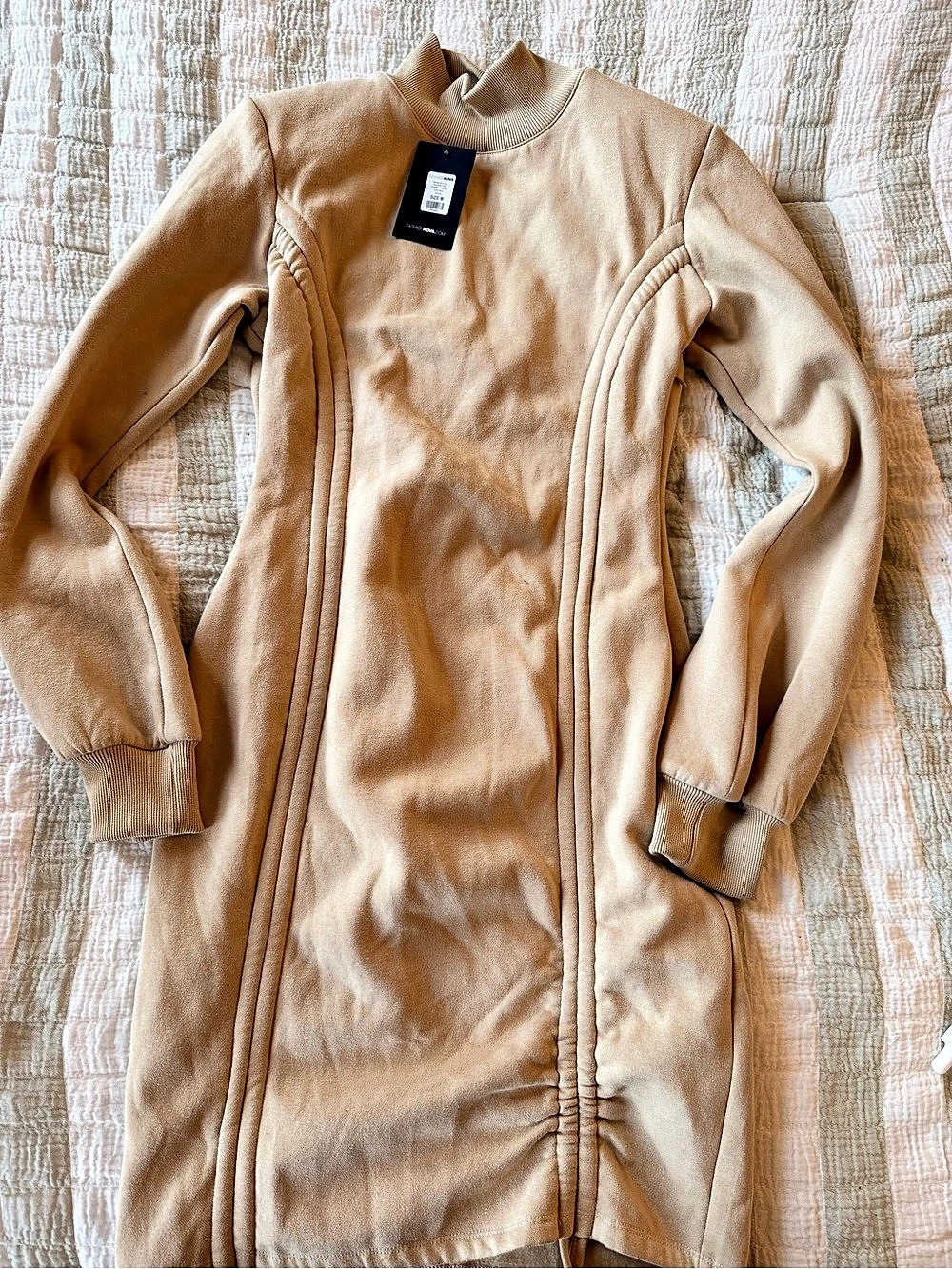 Fashion Nova Midi sweater  Dress in Brown Size meduim NWT